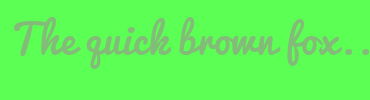 Image with Font Color 83BB78 and Background Color 5CFF54